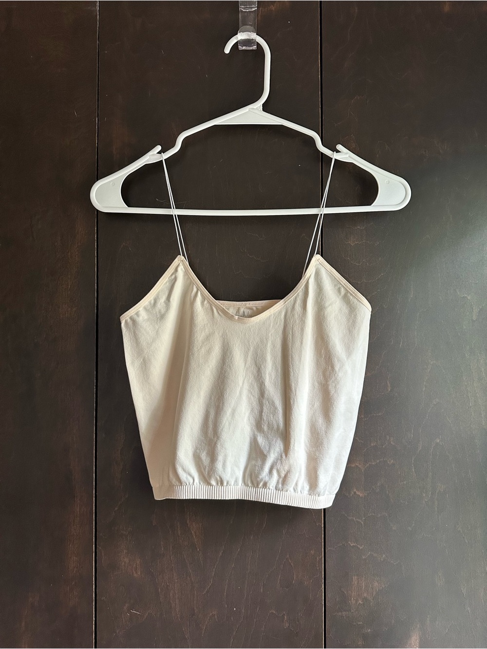 Free People Skinny Strap Brami in Ivory M/L
